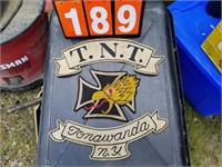 vintage motorcycle patches T.N.T tonowanda n.y.