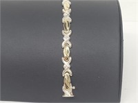 Vermeil/.925 Sterling Silver Bracelet