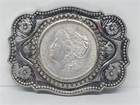 90% Silver 1921 Morgan $1 Dollar Coin Belt Buckle