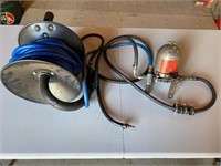 Air hose reel & water separator