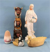 Native American Figures & Ducks