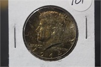 1964-D Kennedy Super Toned Silver Half Dollar