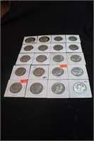 Lot of 20 1964-P&D Silver Kennedy Half Dollars