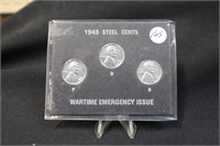 1943 War Time Cents Collection P.D.S