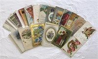 Lot of 100+ Antique Greeting Cards
