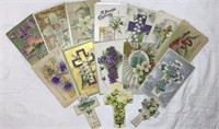 Lot of Easter Post Cards w/ Crosses