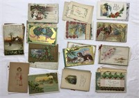 60 Antique Christmas Post Cards