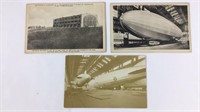 3 Zeppelin Post Cards
