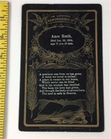 Amos Heath Death Card