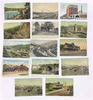 Lot of  13 Pennsylvania  Railroad Post Cards