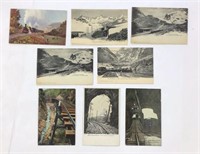 8 Foreign Country Railroad Post Cards