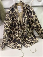 Camo coat with cold weather liner - XL