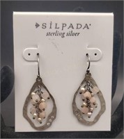 Sterling Silver New  Silpada Pierced Earrings