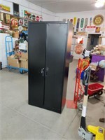 New 2 Door Metal Storage Cabinet. Has Scratches