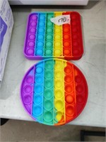 2 Rainbow Color Bubble Fidget Popper's