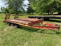 13.5’+3'.6’ dovetail pintle hitch trailer No Title