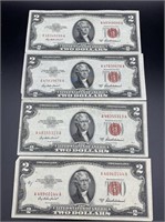 4x The Bid - $2 Red Seal Notes - Better Grade