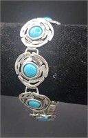 Israel Sterling Silver .925 Turquoise Stone