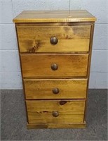 Small 4 Drawer Wood Chest