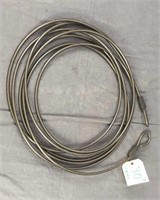 30' Long Heavy Cable W Loop Ends