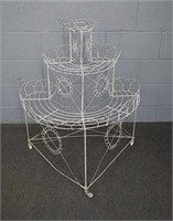 Ornate 3 Tier Metal Plant Stand