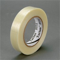 Tartan filament ribbon clear, 18 mm x 55 m 12 Pack