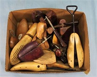 Box of Wooden Shoe Stretchers