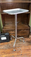 Rolling Metal dental tray & stand