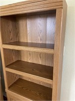 5-shelf Wood Display Bookcase