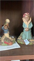 Two miniature statues Cairn Collector Society-