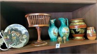 Lot of vases, jugs, baskets, etc.