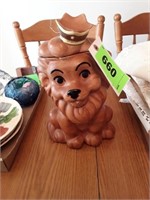 TWIN WINTON LION COOKIE JAR