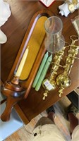 Lot of candleholders and candles