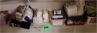 CONTENTS OF SHELF IN BATHROOM- FIRST AID ITEMS