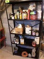 CONTENTS OF SHELVING UNIT - PAINTS- & RELATED