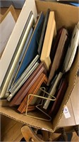 Box of assorted, small picture frames