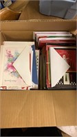 Box of greeting, christmas cards