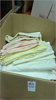 Box of pillow cases, sheets