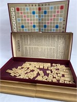 Vintage wooden scrabble game