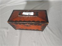 Antique Applewood Caddy Box