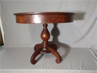 Antique Mahogany & Walnut Lamp Table