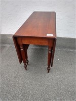 Early Walnut Drop Leaf Dining Table