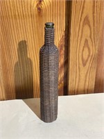 Vintage Bottle with Wicker Wrap