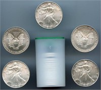 Roll of US Mint Direct Silver Eagles (20)