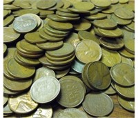 Lot of 300 Wheat Cents -