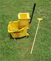 Industrial BRUTE Mop Bucket and Stick