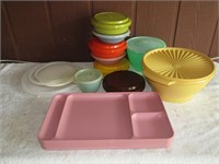 Tupperware Pink Trays are 15"W
