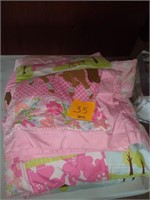 pinkish horse comforter