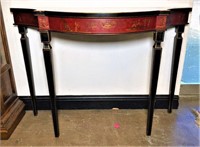 Asian Demilune Console Table