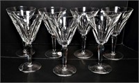 Seven Crystal Wine Glasses